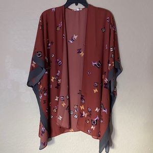 Maurices, one size, butterfly kimono